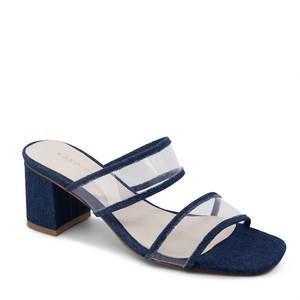 NEW KOKO + PALENKI women's ghost heel in denim